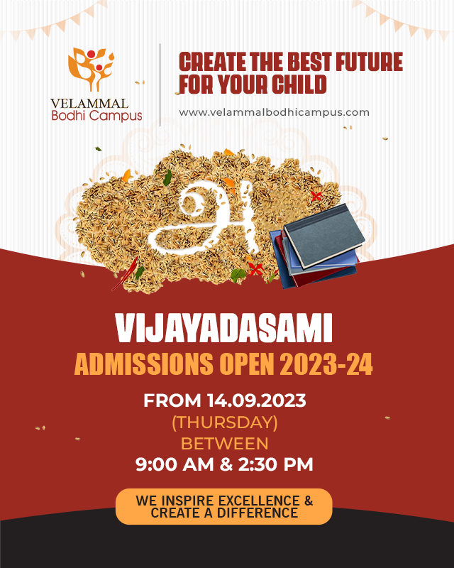 Vijayadasami Admissions Open - Sivakasi Campus 